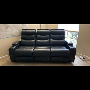 Leather Reclining Couch